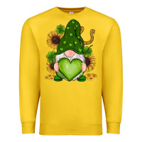 Lemon st patricks day shamrock sunflowers gnomes Premium Sweatshirt - RanaPortraitStore