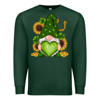 Sports Green st patricks day shamrock sunflowers gnomes Premium Sweatshirt - RanaPortraitStore