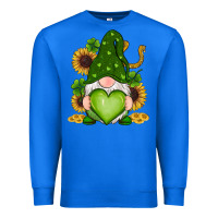 True Royal st patricks day shamrock sunflowers gnomes Premium Sweatshirt - RanaPortraitStore
