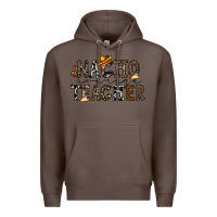 Coffee nacho averange teacher Premium Hoodie - CowhideDigitalArt