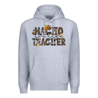 Heather Grey nacho averange teacher Premium Hoodie - CowhideDigitalArt