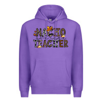 Purple nacho averange teacher Premium Hoodie - CowhideDigitalArt