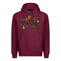 Burgundy nacho averange teacher Premium Hoodie - CowhideDigitalArt