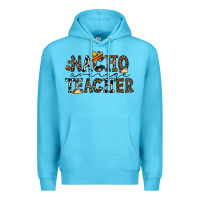 Ocean Blue nacho averange teacher Premium Hoodie - CowhideDigitalArt