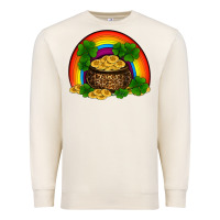 Sandshell st patricks shamrock gold leopard rainbow Premium Sweatshirt - RanaPortraitStore