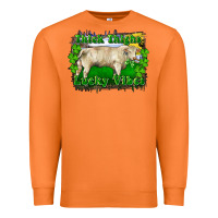 Carrot thick thighs lucky vibes charolais bull Premium Sweatshirt - RanaPortraitStore
