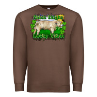 Chestnut thick thighs lucky vibes charolais bull Premium Sweatshirt - RanaPortraitStore