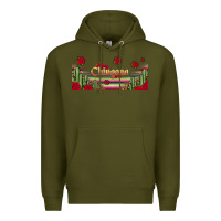 Army Green chingona 16oz libbey cup Premium Hoodie - HRA Design Shop