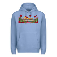 Colony Blue chingona 16oz libbey cup Premium Hoodie - HRA Design Shop