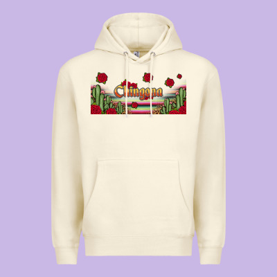 Chingona 16oz Libbey Cup Premium Hoodie Designed By Hra Design Shop