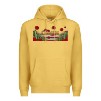 Antique Gold chingona 16oz libbey cup Premium Hoodie - HRA Design Shop