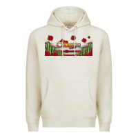 Oatmeal Heather chingona 16oz libbey cup Premium Hoodie - HRA Design Shop