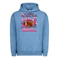 Pigment Pebble Blue in october we wear pink and watch football Urban Hoodie - AdoDesignShop