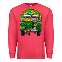 Cardinal st patricks day truck with pot of gold horseshoe a Premium Sweatshirt - RanaPortraitStore