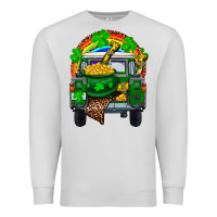 Dove Grey st patricks day truck with pot of gold horseshoe a Premium Sweatshirt - RanaPortraitStore