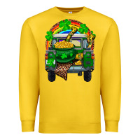 Lemon st patricks day truck with pot of gold horseshoe a Premium Sweatshirt - RanaPortraitStore