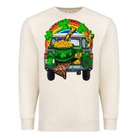 Sandshell st patricks day truck with pot of gold horseshoe a Premium Sweatshirt - RanaPortraitStore