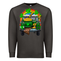 Smoke st patricks day truck with pot of gold horseshoe a Premium Sweatshirt - RanaPortraitStore