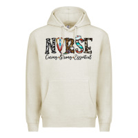 Oatmeal Heather nurse caring strong essential Premium Hoodie - CowhideDigitalArt