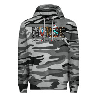Slate Camo nurse caring strong essential Premium Hoodie - CowhideDigitalArt