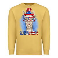 Antique Gold llamerica Premium Sweatshirt - RanaPortraitStore
