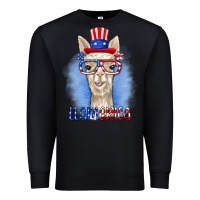 Black llamerica Premium Sweatshirt - RanaPortraitStore