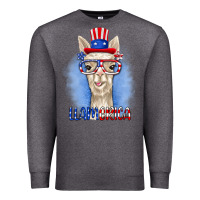 Charcoal Heather llamerica Premium Sweatshirt - RanaPortraitStore