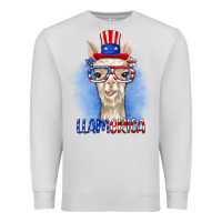 Dove Grey llamerica Premium Sweatshirt - RanaPortraitStore