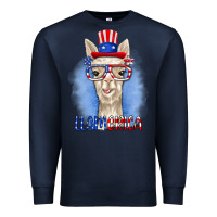 Navy llamerica Premium Sweatshirt - RanaPortraitStore