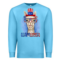 Ocean Blue llamerica Premium Sweatshirt - RanaPortraitStore