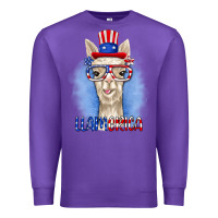 Purple llamerica Premium Sweatshirt - RanaPortraitStore