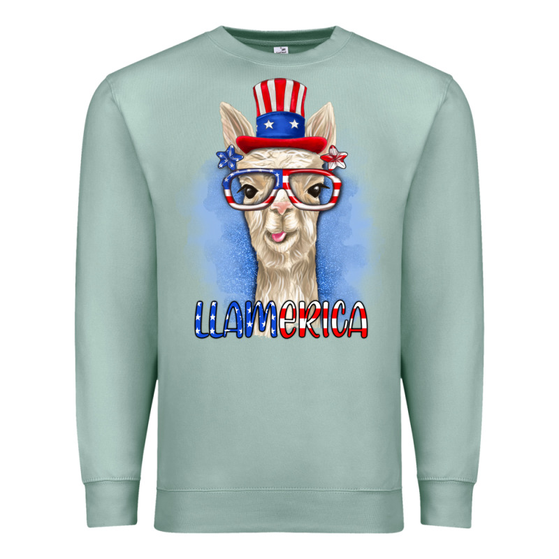 Llamerica Premium Sweatshirt by RanaPortraitStore | Teevron