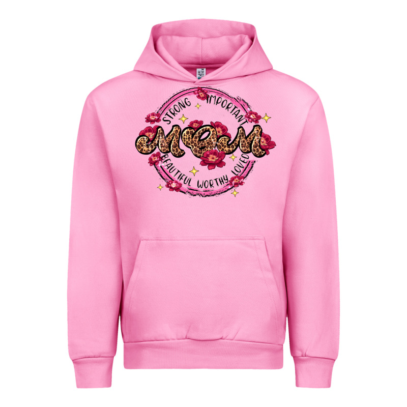 Strong Important Mom Beautiful Worthy Loved Urban Hoodie by JahusDesignShop | Teevron