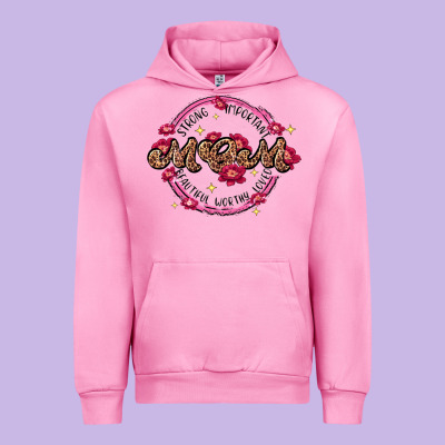 Strong Important Mom Beautiful Worthy Loved Urban Hoodie Designed By Jahusdesignshop