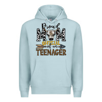 Blue Mist proud mom official of an teenager Premium Hoodie - CowhideDigitalArt