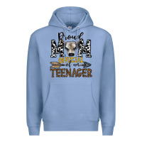 Colony Blue proud mom official of an teenager Premium Hoodie - CowhideDigitalArt