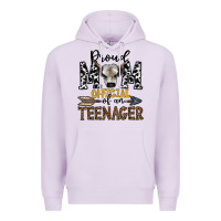 Lilac proud mom official of an teenager Premium Hoodie - CowhideDigitalArt