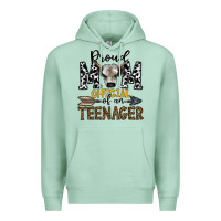 Seafoam proud mom official of an teenager Premium Hoodie - CowhideDigitalArt