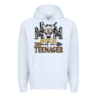 White proud mom official of an teenager Premium Hoodie - CowhideDigitalArt