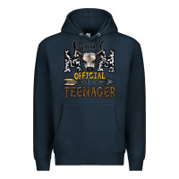 Navy proud mom official of an teenager Premium Hoodie - CowhideDigitalArt