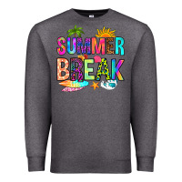 Charcoal Heather summer break Premium Sweatshirt - RanaPortraitStore