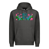 Charcoal Heather cactus and flowers mama libbey glass Premium Hoodie - HRA Design Shop