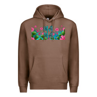 Chestnut cactus and flowers mama libbey glass Premium Hoodie - HRA Design Shop