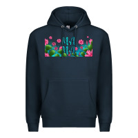 Navy cactus and flowers mama libbey glass Premium Hoodie - HRA Design Shop