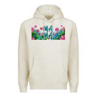 Oatmeal Heather cactus and flowers mama libbey glass Premium Hoodie - HRA Design Shop