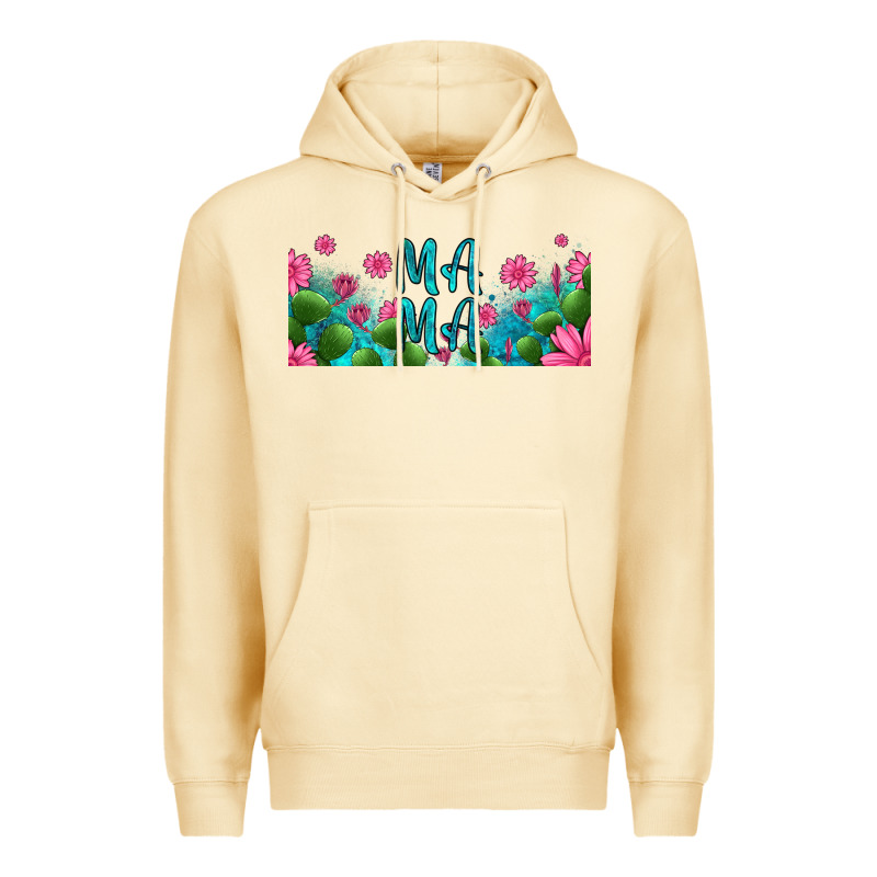 Cactus And Flowers Mama Libbey Glass Premium Hoodie by HRA Design Shop | Teevron