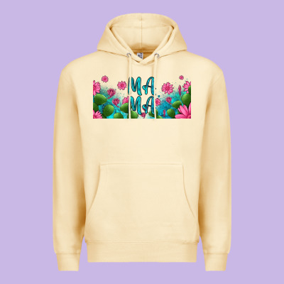 Cactus And Flowers Mama Libbey Glass Premium Hoodie Designed By Hra Design Shop