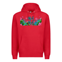 Red cactus and flowers mama libbey glass Premium Hoodie - HRA Design Shop