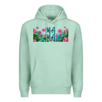 Seafoam cactus and flowers mama libbey glass Premium Hoodie - HRA Design Shop