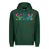 Sports Green cactus and flowers mama libbey glass Premium Hoodie - HRA Design Shop